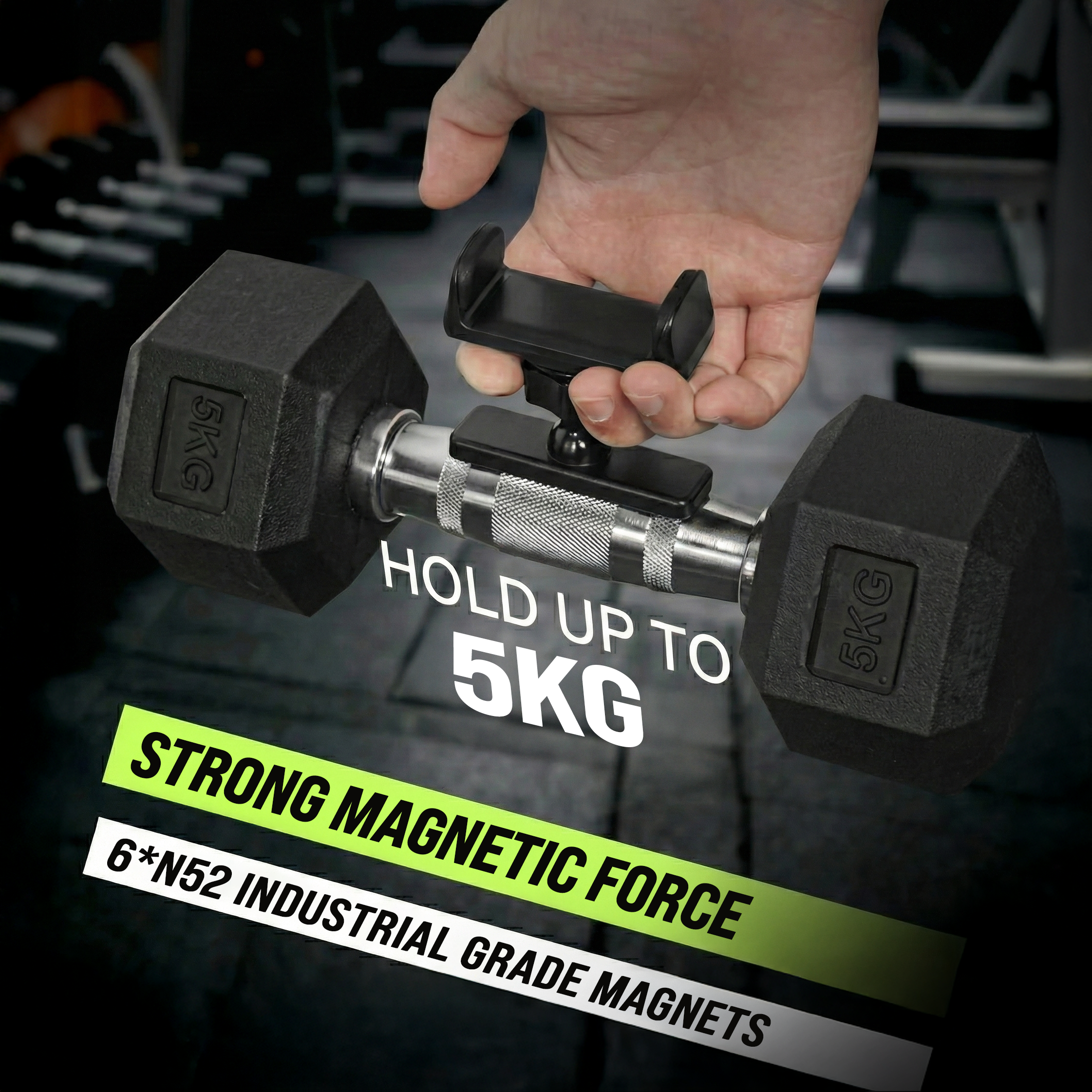 MagBolt - Magnetic Phone Mount for Recording your Workouts